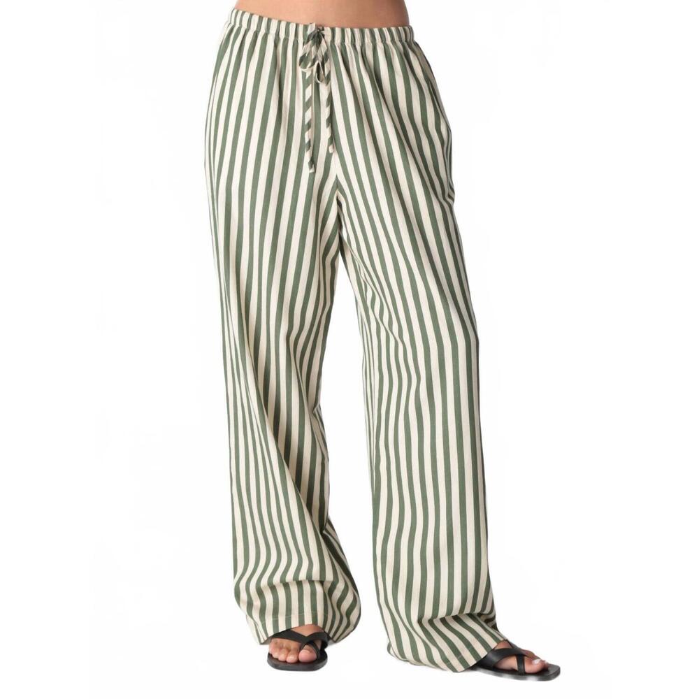 NEW ELECTRIC & ROSE pisces wide leg pant in moss - Picture 3 of 5